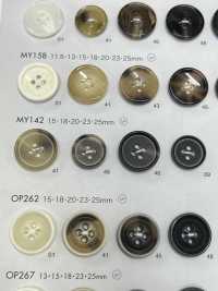 MY144 Polyester Resin Buffalo-style 4-hole Button DAIYA BUTTON(DAIYA BUTTON) Sub Photo