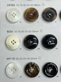 8006 Polyester Resin Bordered 4-hole Button DAIYA BUTTON Sub Photo