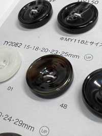 TY2082 Polyester Resin Bordered 4-hole Button DAIYA BUTTON(DAIYA BUTTON) Sub Photo