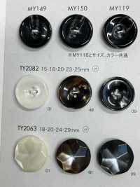 TY2082 Polyester Resin Bordered 4-hole Button DAIYA BUTTON(DAIYA BUTTON) Sub Photo