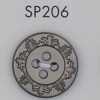 SP206 ABS Resin Plated Button