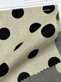 DOT-7100-3 Linen Loomstate Coin Dot[Textile / Fabric] HOKKOH Sub Photo