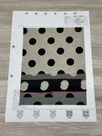 DOT-7100-3 Linen Loomstate Coin Dot[Textile / Fabric] HOKKOH Sub Photo