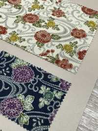 83062 SEVENBERRY® Loomstate Four Seasons Pattern Chrysanthemum Flowing Water[Textile / Fabric] VANCET Sub Photo