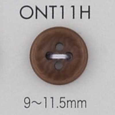 ONT11H Natural Corozo Nut 4-hole Button
