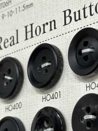 HO401 Natural Real Buffalo Horn 4-hole Button DAIYA BUTTON(DAIYA BUTTON) Sub Photo