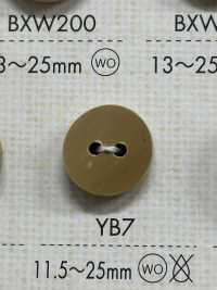 YB7 Natural Wood 2-hole Button DAIYA BUTTON(DAIYA BUTTON) Sub Photo