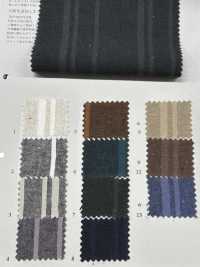 KB9001 Linen/Cotton Yarn-dyed Random Stripes[Textile / Fabric] KOYAMA Sub Photo