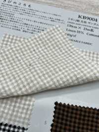 KB9004 Linen/Cotton Yarn-dyed Gingham Check[Textile / Fabric] KOYAMA Sub Photo