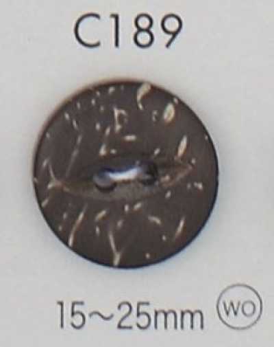 Natural Material Wood 2-Hole Button