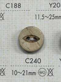 C240 Natural Wood 2-hole Button DAIYA BUTTON Sub Photo