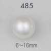485 Pearl-finish Urea Resin Half-ring Shank Button