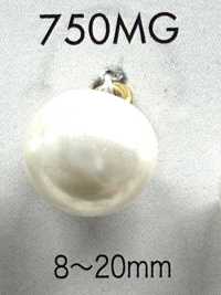 750MG Pearl-finish Urea Gold Half-ring Shank Button[Buttons] DAIYA BUTTON Additional Images