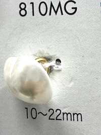 810MG Pearl-like Urea Resin Gold Shank Button[Buttons] DAIYA BUTTON Additional Images