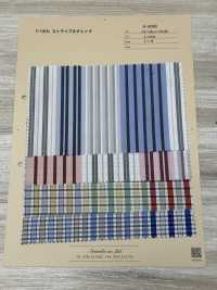 A-8095 C-100% Stripes & Checks[Textile / Fabric] ARINOBE Sub Photo