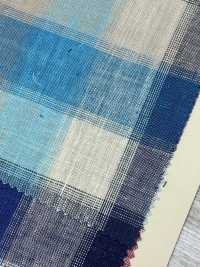A-7066 Linen 100% Check[Textile / Fabric] ARINOBE Sub Photo
