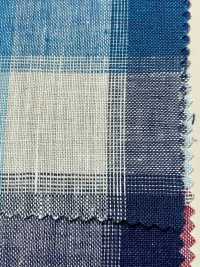 A-7066 Linen 100% Check[Textile / Fabric] ARINOBE Sub Photo