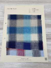A-7066 Linen 100% Check[Textile / Fabric] ARINOBE Sub Photo