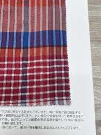 35511 40 Single Thread Cotton Wavy Voile Check Washer Finish[Textile / Fabric] SUNWELL Sub Photo