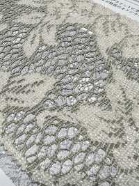 KKF8725-W-D1 Wide Width Polyester Heathered Jacquard Lace[Textile / Fabric] Uni Textile(Komon Studio) Sub Photo
