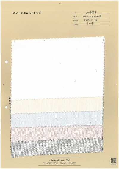 A-8034 Snow Denim Stretch