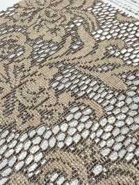 KKF8725-W-D3 Wide Width Polyester Heathered Jacquard Lace[Textile / Fabric] Uni Textile(Komon Studio) Sub Photo