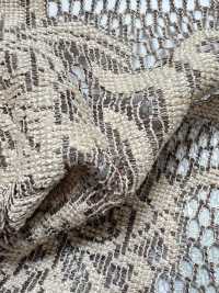 KKF8725-W-D3 Wide Width Polyester Heathered Jacquard Lace[Textile / Fabric] Uni Textile(Komon Studio) Sub Photo