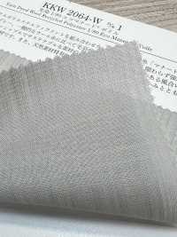 KKW2064-W-D1 Yarn Dyed 1/80 Eco Manored Voile[Textile / Fabric] Uni Textile(Komon Studio) Sub Photo