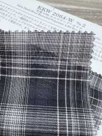 KKW2064-W-D2 Yarn Dyed 1/80 Eco Manored Voile[Textile / Fabric] Uni Textile(Komon Studio) Sub Photo