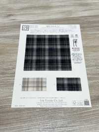 KKW2064-W-D2 Yarn Dyed 1/80 Eco Manored Voile[Textile / Fabric] Uni Textile(Komon Studio) Sub Photo