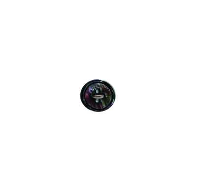 3117SS 4-Hole Rimmed Black Mother-of-Pearl Shell Button