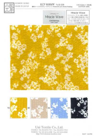 KCP808MW-DK-529 Cotton 80 Lawn Miracle Wave Print