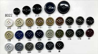 8022 Giraffe Urea Resin 4-Hole Glossy Button