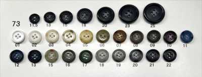 Urea Resin 4-Hole Rimmed Button