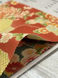 850497 Large Lawn Japanese Pattern Sea Of ​​Clouds And Fan Chrysanthemums[Textile / Fabric] VANCET Sub Photo
