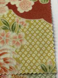 850497 Large Lawn Japanese Pattern Sea Of ​​Clouds And Fan Chrysanthemums[Textile / Fabric] VANCET Sub Photo