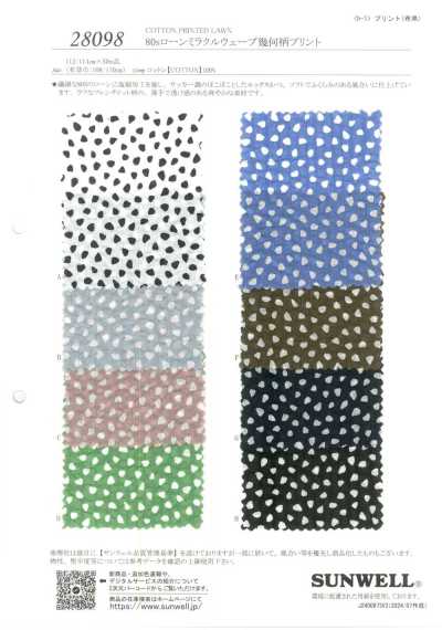 28098 80s Lawn Miracle Wave Geometric Print