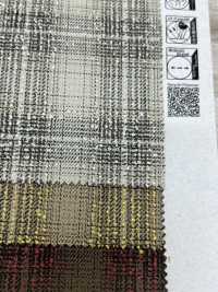 43499 (Ri) Polyester/Rayon Boucle Ombre Check[Textile / Fabric] SUNWELL Sub Photo
