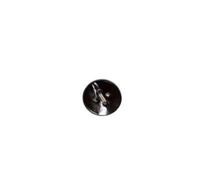 Round 4-hole Black Mother Of Pearl Shell Button Smoke