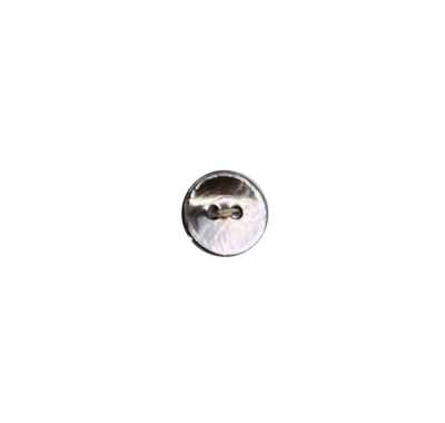 104S Round 2-hole Black Mother Of Pearl Shell Button, Smoke