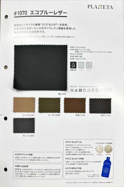 Eco Blue Leather