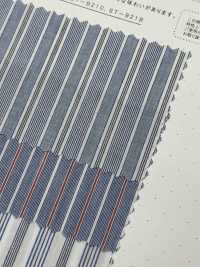 ST-9176 60/1 Typewritter Cloth Stripe [Washer Finish][Textile / Fabric] Kuwamura Fiber Sub Photo