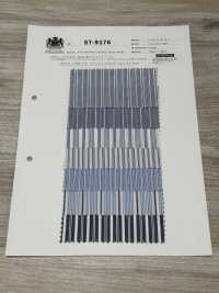 ST-9176 60/1 Typewritter Cloth Stripe [Washer Finish][Textile / Fabric] Kuwamura Fiber Sub Photo