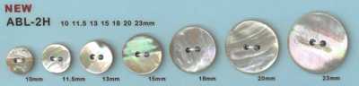 ABL2H 2-hole Shell Button Abalone Shell