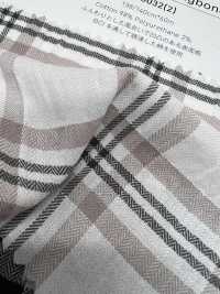 4SG032(2) Cotton Crinkle Herringbone Plaid[Textile / Fabric] Sub Photo