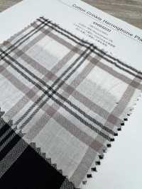 4SG032(2) Cotton Crinkle Herringbone Plaid[Textile / Fabric] Sub Photo