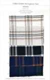 4SG032(2) Cotton Crinkle Herringbone Plaid