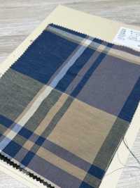 A-8045 Cotton Silk Big Check[Textile / Fabric] ARINOBE Sub Photo