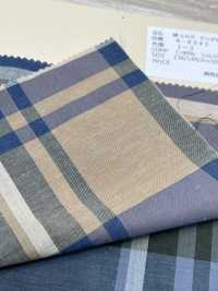 A-8045 Cotton Silk Big Check[Textile / Fabric] ARINOBE Sub Photo