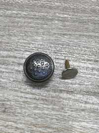 W-13ST WALDES® 13 Star Tack Button 17mm Asahi Zipper Sub Photo